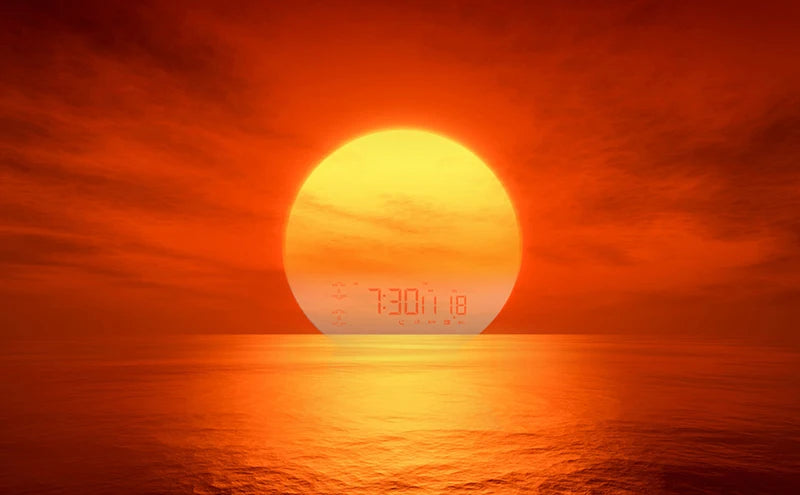 Wake Up Light Alarm Clock with Sunrise Simulation & FM Radio Tidesmit