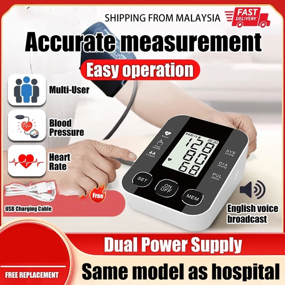 Blood Pressure Monitors for Home Use, Blood Pressure Machine Upper Arm with Large Wide Cuff Automatic Digital BP Machine