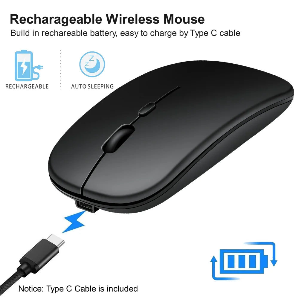Wireless Keyboard and Mouse for Samsung Galaxy Z Fold Set - Navy/Black/Silver Tidesmit