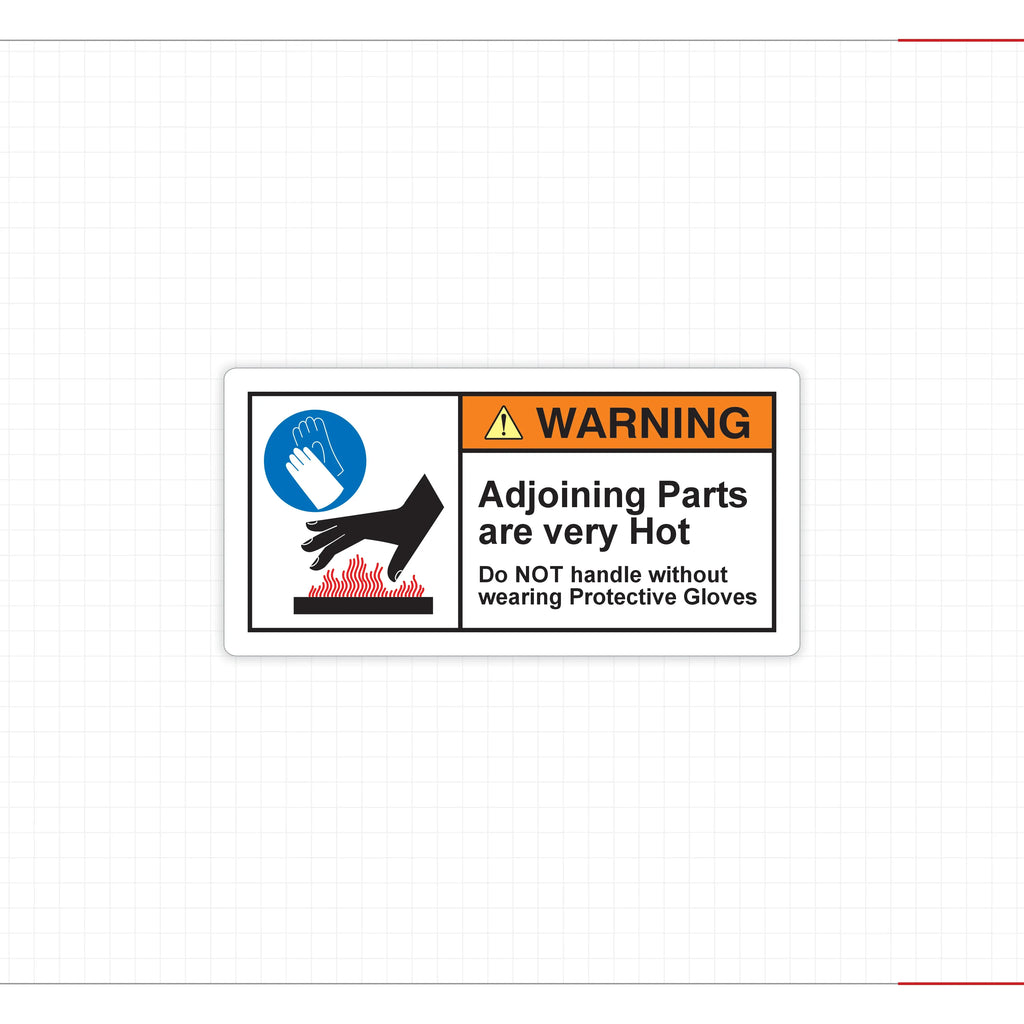 Mechanical Hazard Warning Decal Broken Saw Blade Cuts Risk Safety Sign - Angle/Detail 5