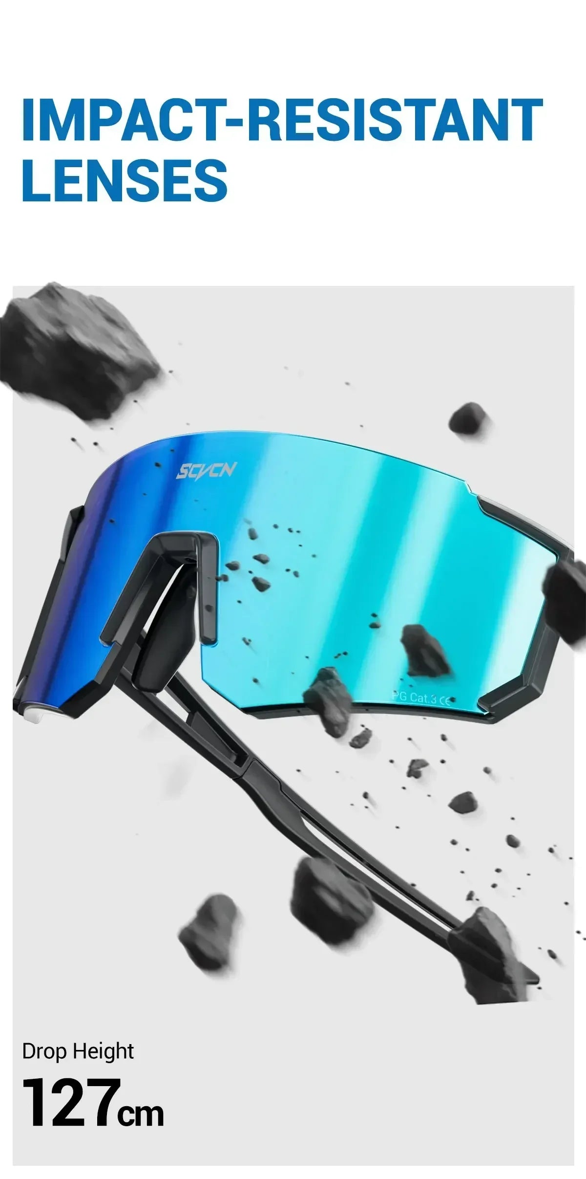 SCVCN Hot Outdoor Sport Cycling Sunglasses MTB Bike Cycling Hiking Eyewear Running Men Women Pickleball UV400 Windproof Goggle