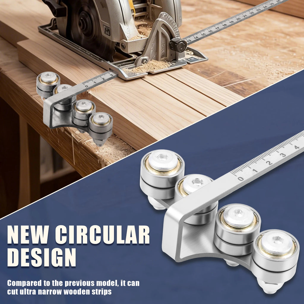 Circular Saw Guide Rail 0-50cm Stainless Steel Adjustable Straight Cut Guide Adjustable Durable for DIY, Carpentry Precision Cut