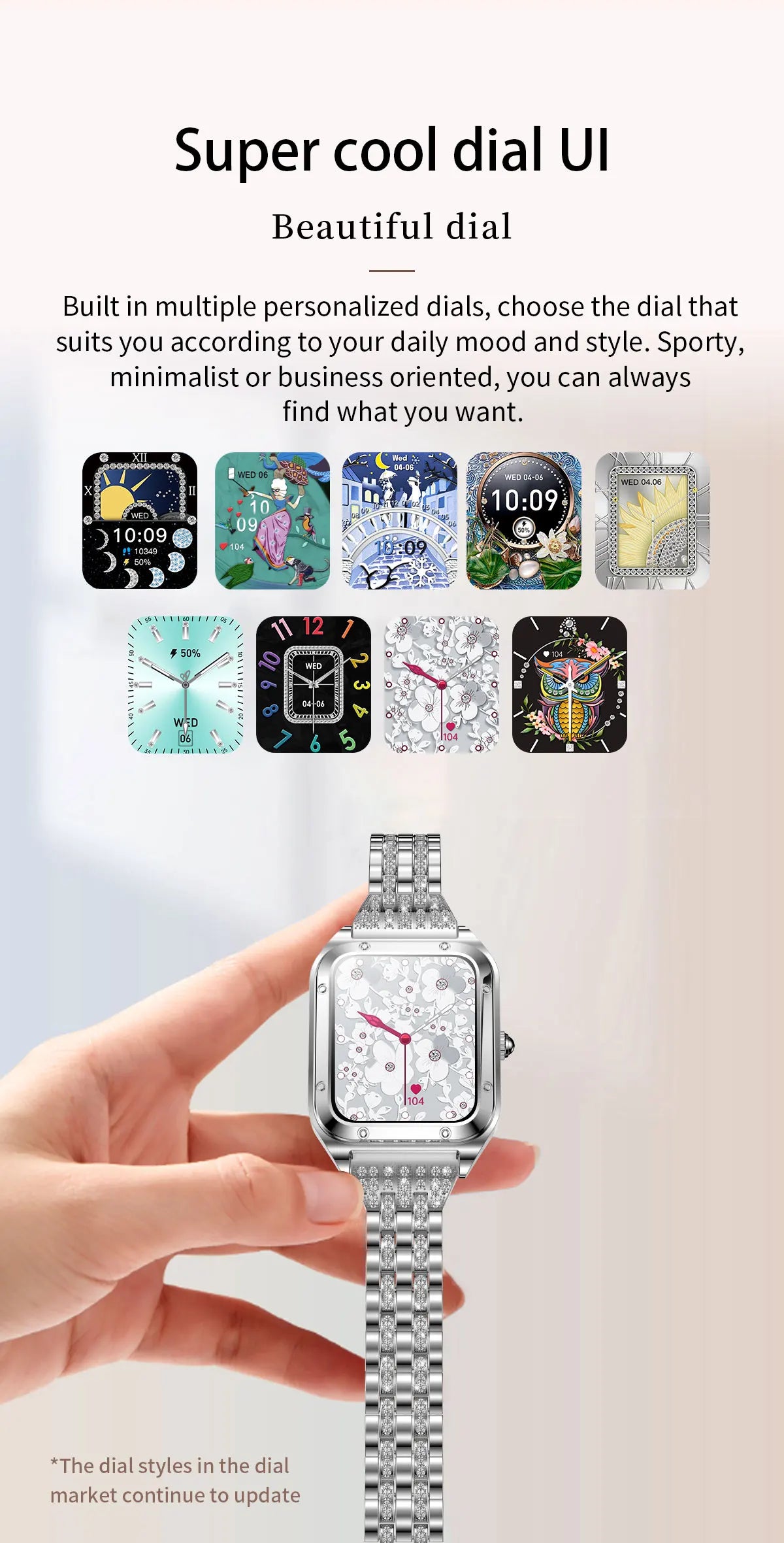 2026Ultra Thin Fashion Smart Watch For Women Screen Always Display Time Sports Bracelet Bluetooth Call 1.59" AMOLED Woman Watch