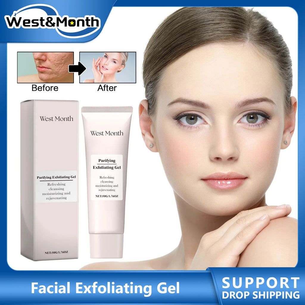 Exfoliating Peeling Gel for Acne and Blackheads - 50g Gentle Formula Scrubs Treatments Tidesmit