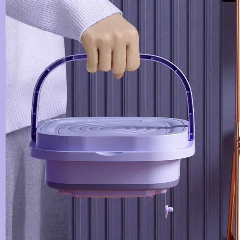 Folding Mini Washing Machine 8L 100V-240V Portable Laundry Washer