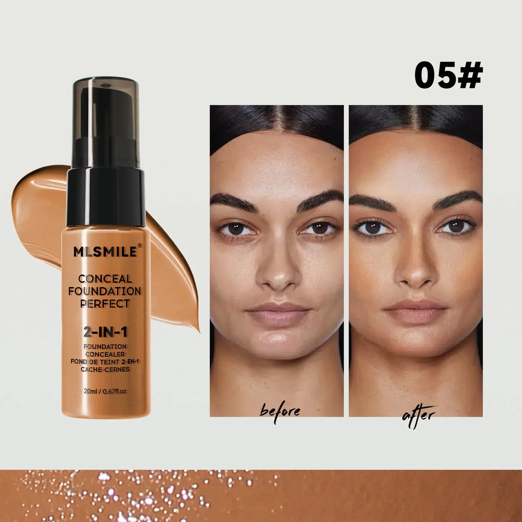 Tidesmit matte liquid foundation texture close-up for oil control long-lasting natural face base makeup