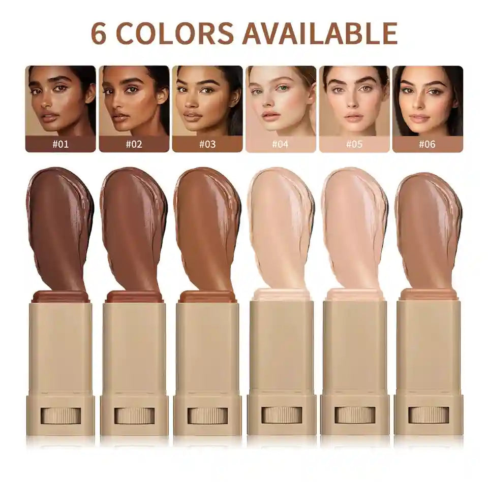 Tidesmit foundation stick serum boosted skin tint balm texture close-up for natural moisturizing coverage