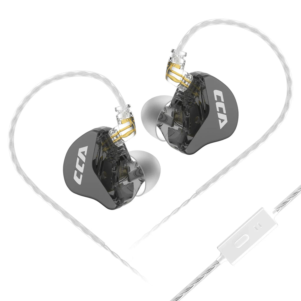 CCA CRA In-Ear Monitors | Dynamic Driver Wired Earbuds | Tidesmit CRA black mic Tidesmit