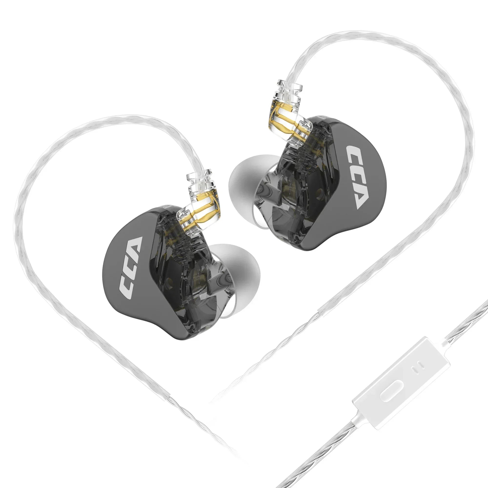 CCA CRA In-Ear Monitors | Dynamic Driver Wired Earbuds | Tidesmit CRA black mic Tidesmit