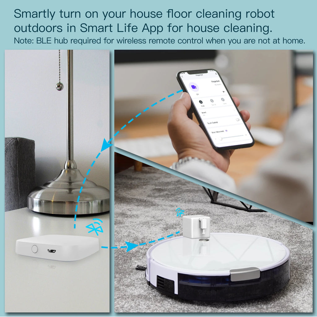 MOES Tuya Fingerbot Button Pusher New Bluetooth finger robot Smart Life App automatic switch Voice Control Alexa Google Home