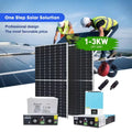 【Best-selling】1KW MPPT Solar Power System for Home Portable Power Station with Lithium Ion Battery and Polycrystalline Silicon P