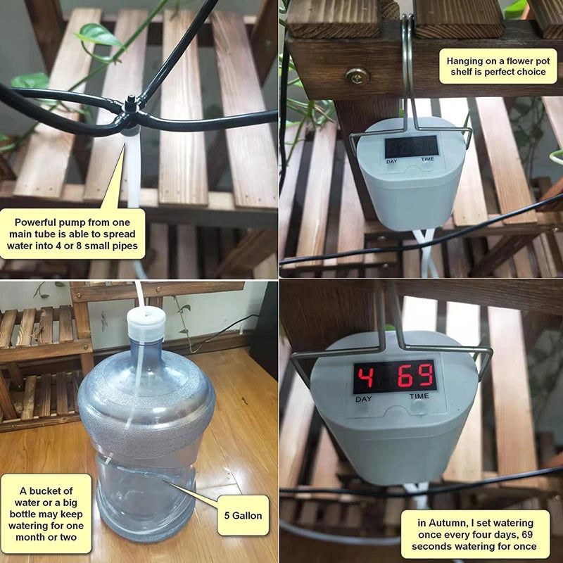 Cheapest Self-Watering Kits Intelligent Drip Irrigation Automatic Watering System Kits Plant Watering Spike Device Water Dripper