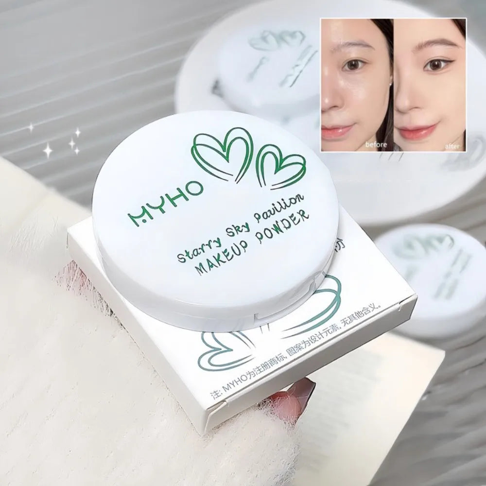 Tidesmit natural matte pressed powder for oil control and long lasting face makeup setting in detailed texture view