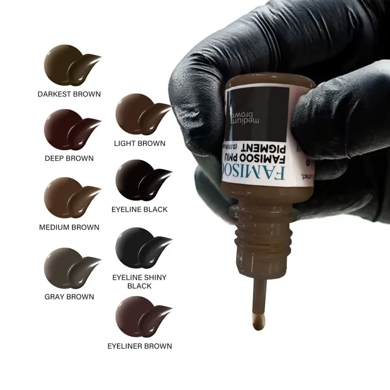 Eyebrow Tattoo Ink - Professional 5ml Microblading Pigment for PMU Machines Permanent Makeup Machines Tidesmit