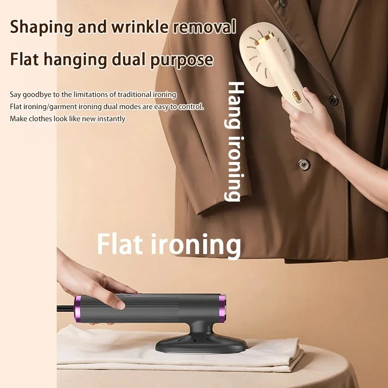 Tidesmit portable handheld steamer iron showing compact design and ergonomic handle for easy travel garment care