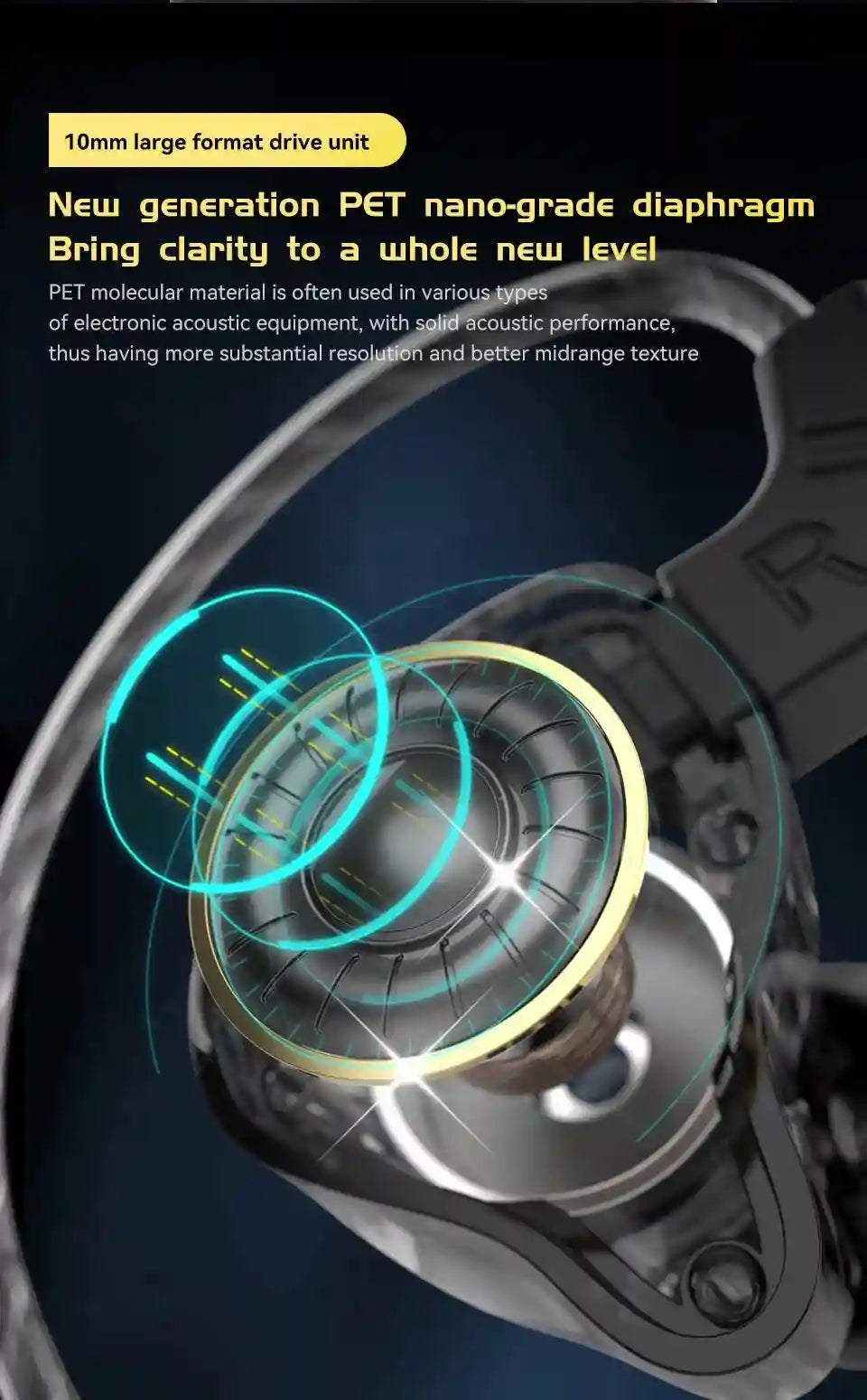 Wired In-Ear Noise Cancelling Headphones - HiFi Sport Audio Tidesmit Tidesmit