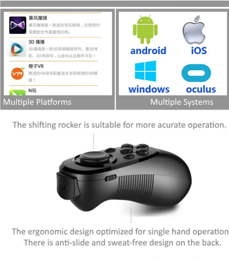 VR Headset for Smartphone – Immersive 3D Virtual Reality Glasses Tidesmit