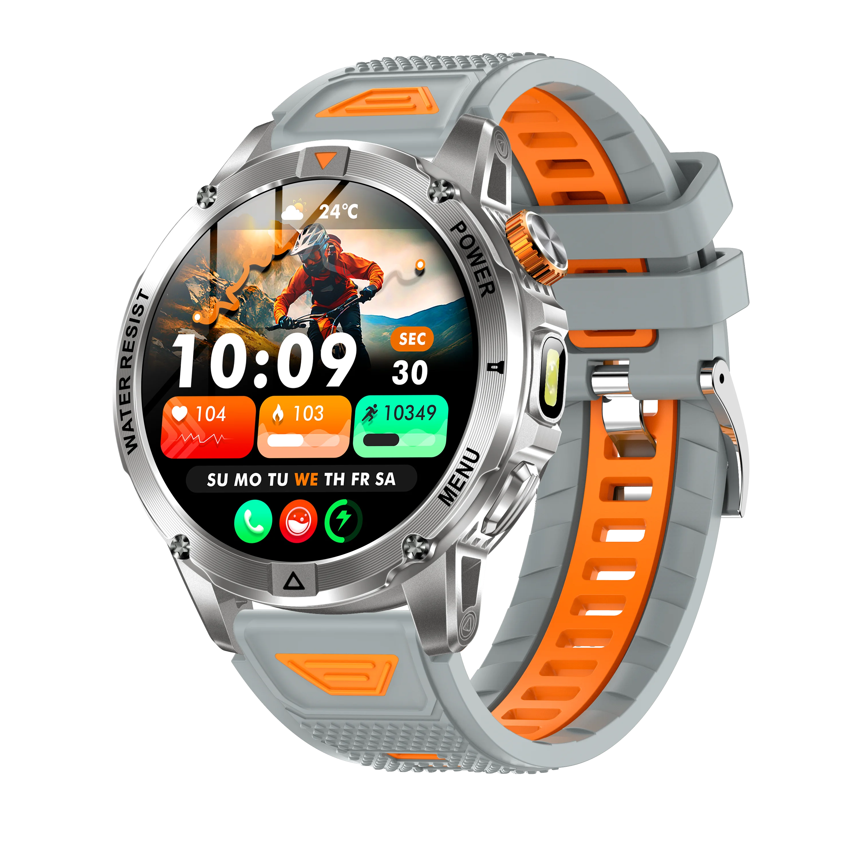 YLL-AK93 Outdoor Sport for Smart Watch Fitness Tracker Sleep Tracker IP67 Waterproof Heart Rate Monitor AMOLED Screen