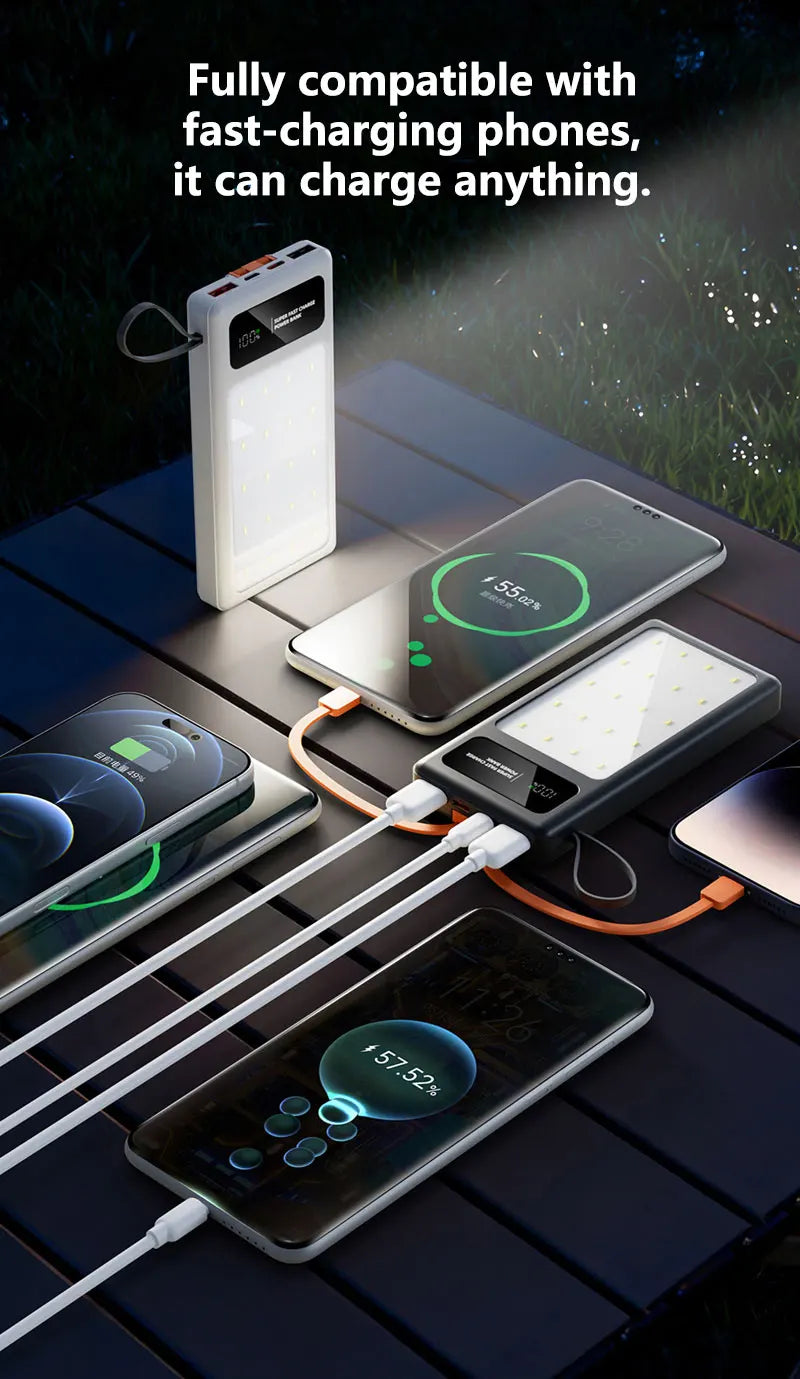 Tidesmit Portable Fast Charging Power Bank - 50K-200K mAh USB-C Tidesmit