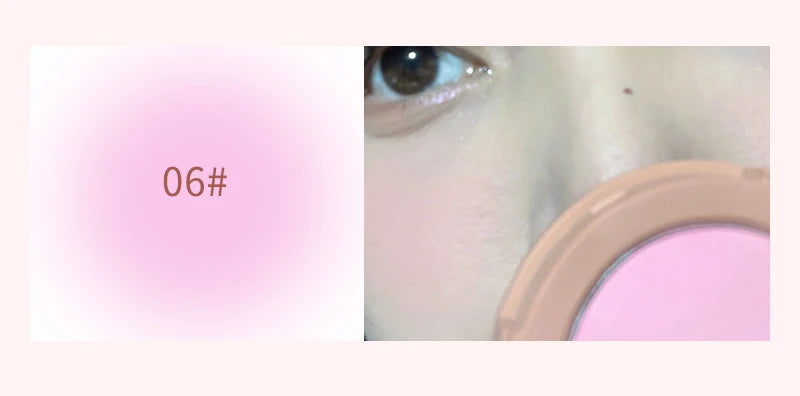 Tidesmit Herorange monochrome matte blush powder in Peach Orange soft mist finish swatch for natural face makeup