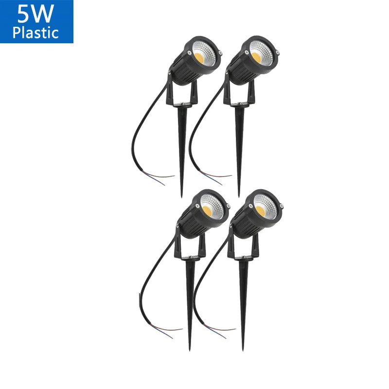 LED Garden Lights Outdoor Waterprof Lawn Lamp 220V110V12V 5W10W15W20W Landscape Spike Bulb IP65 Led Light Garden Path Spotlights