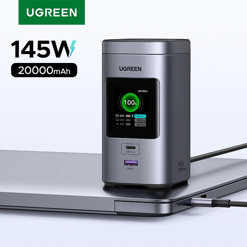145W Fast Charging Power Bank 20000mAh Magnetic Wireless Battery Tidesmit