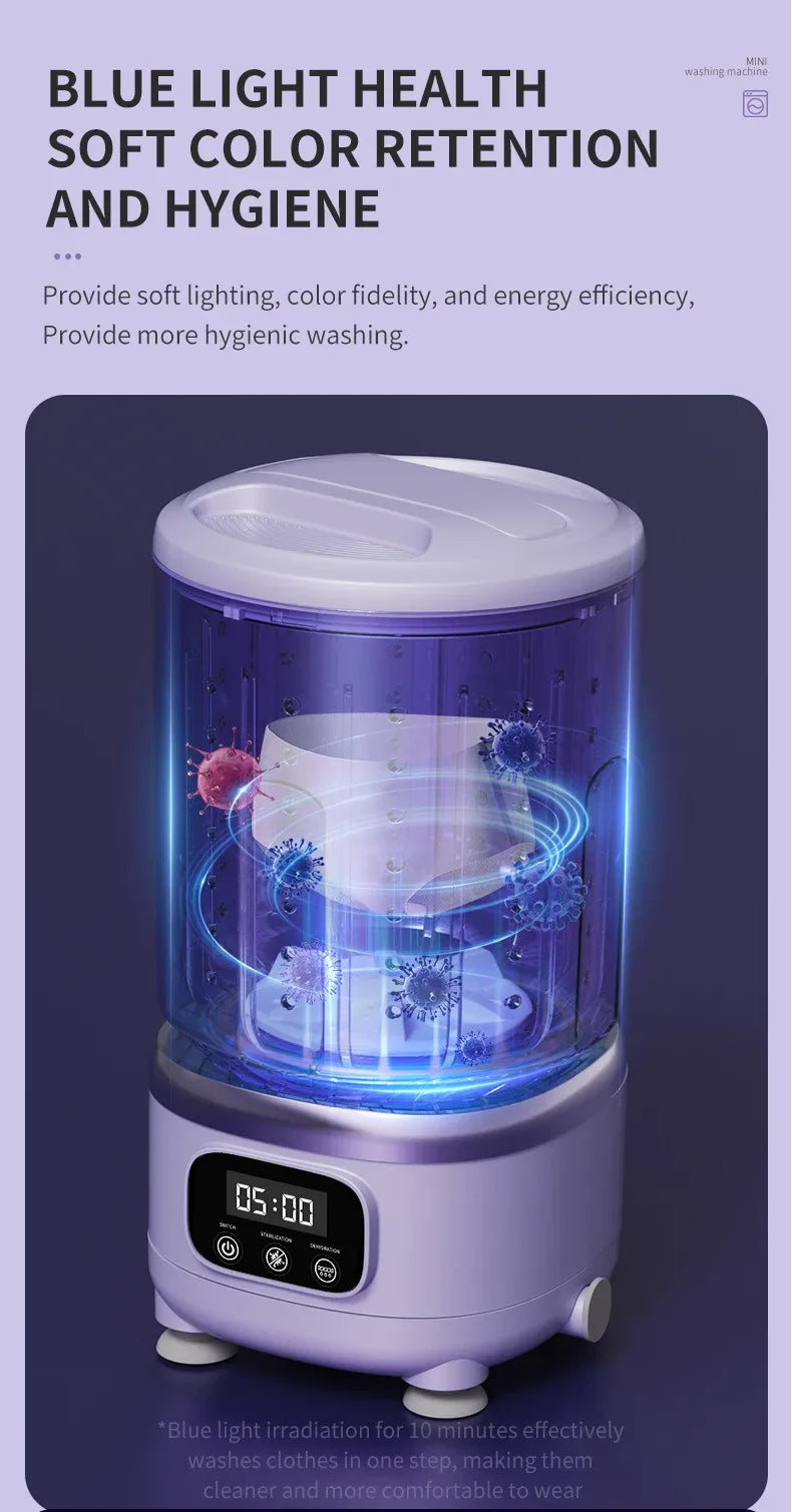 Tidesmit 2L Wireless Mini Portable Washing Machine