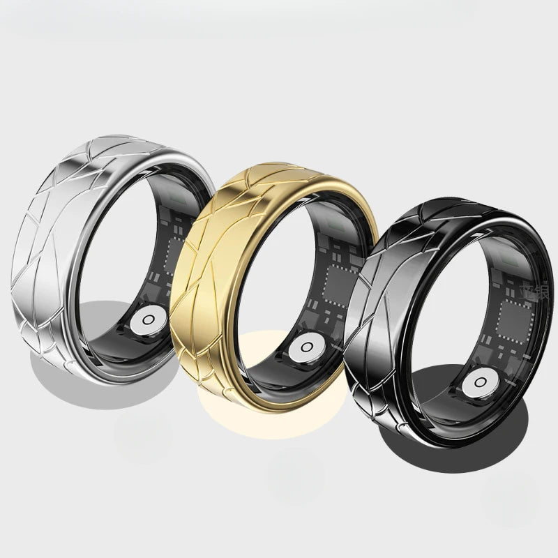 Smart Ring Set Sleep Tracking Wearable Rings Heart Rate Fitness Tracker Supports Android 5.0 Apple IOS 10.0 and Above Versions