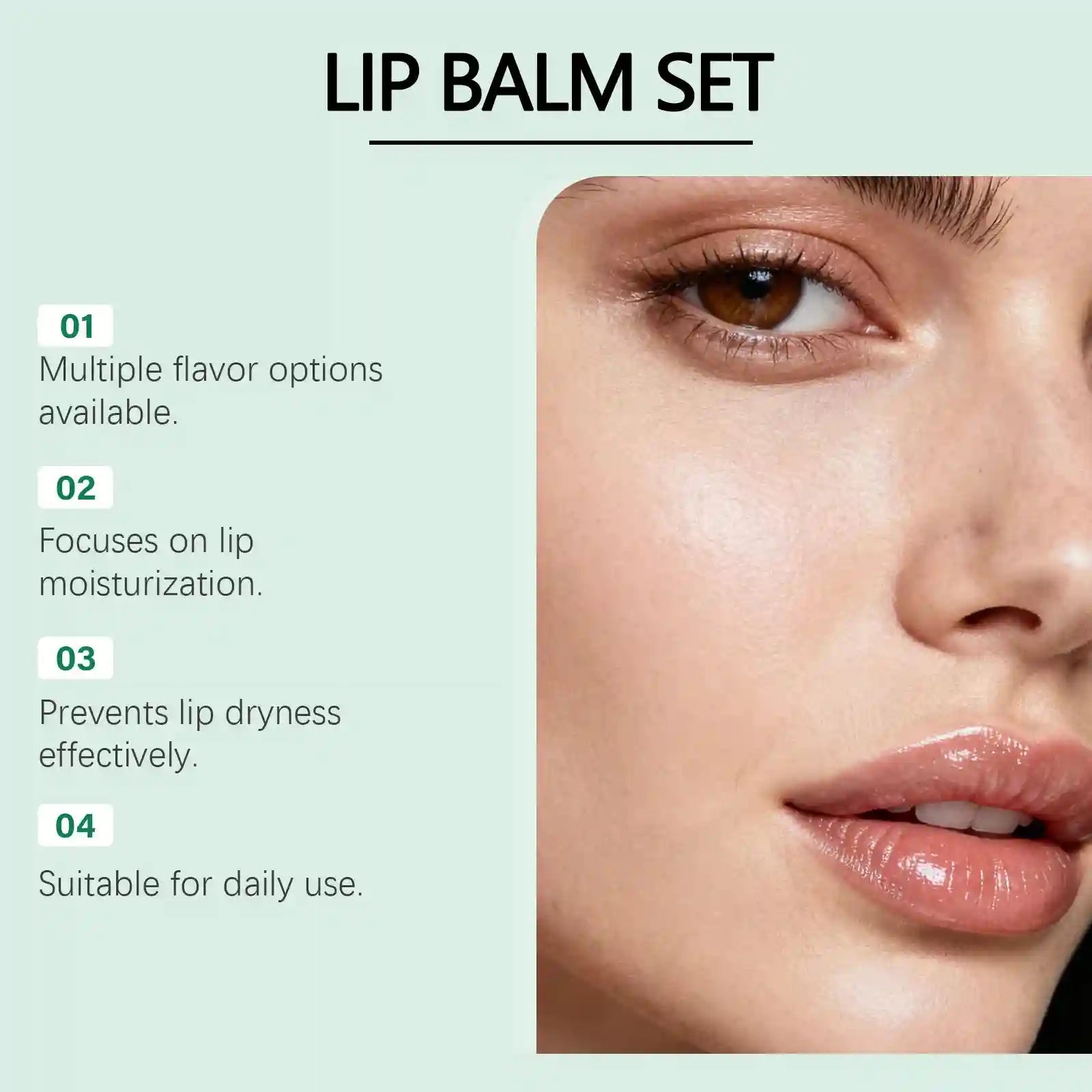 Lip Care Set: 10-Piece Moisturizing Lip Balm Kit for Soft Hydrated Lips Lip Care Tidesmit