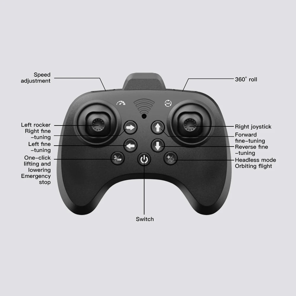 RC Camera Drone with 360 Rolling & Fixed Height Control - Tidesmit Tidesmit