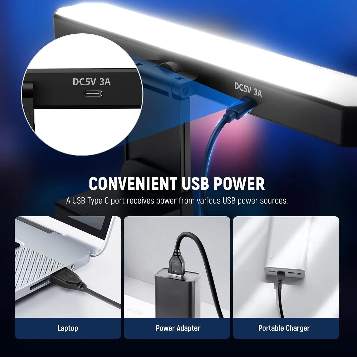 Tidesmit Monitor Light Bar with Remote - Adjustable LED Desk Lamp L10 Tidesmit