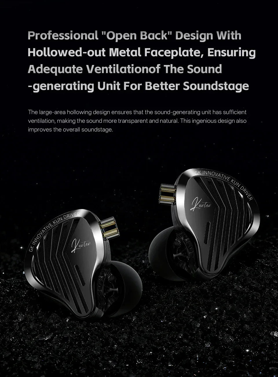 HiFi Wired Earbuds With Heavy Bass & Detachable 2-Pin Cable | Tidesmit Tidesmit