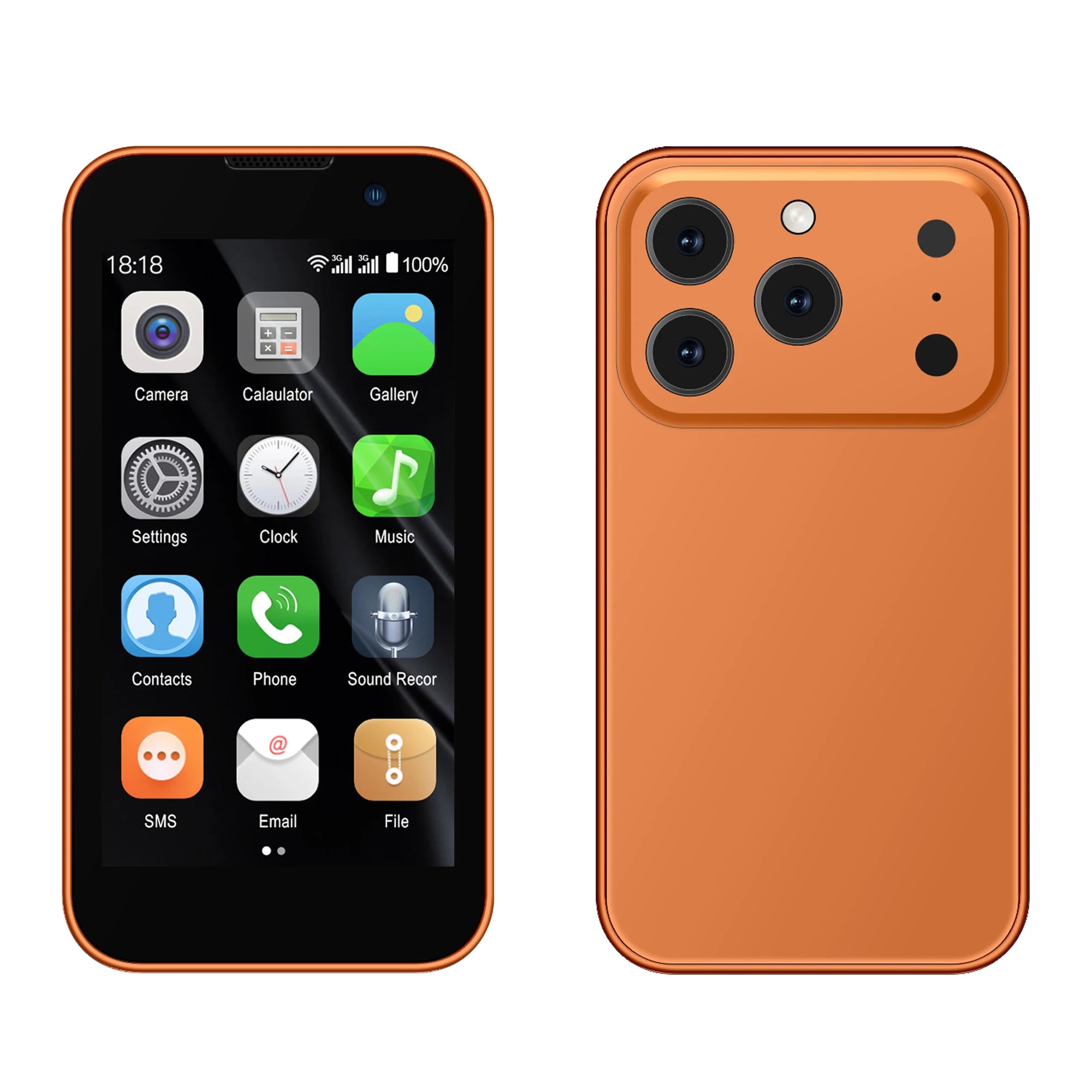 NEW SERVO 17SE Mini Smartphone 3G WCDMA Android 9.0 Dual SIM Standby 2GB+16GB Wifi GPS Play Store Pocket Smart Phone 3.0 Display