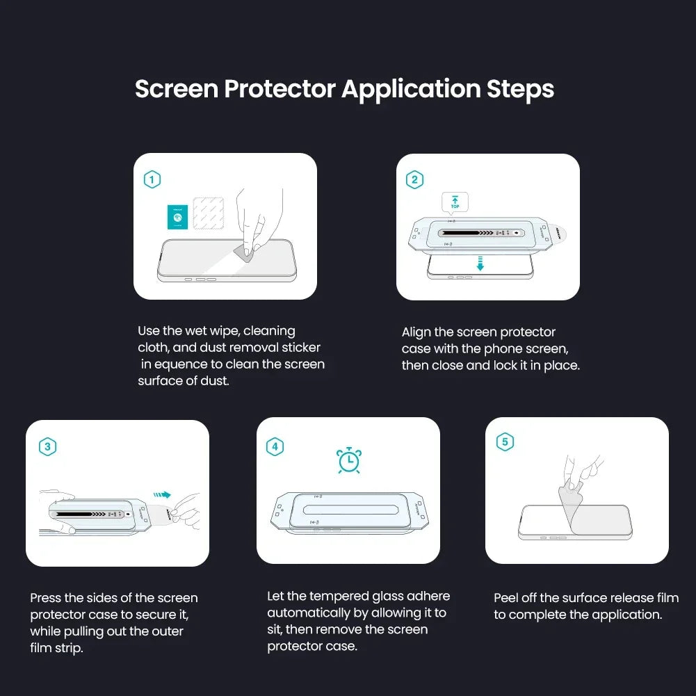 Samsung Galaxy S25 Ultra Tempered Glass Screen Protector - Anti-Scratch 9H Tidesmit