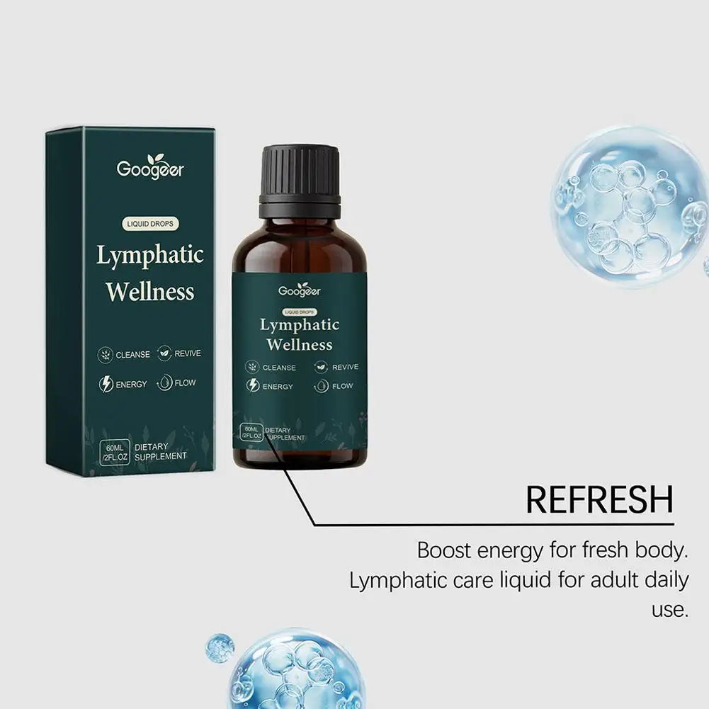 Lymphatic Drainage Drops 2000mg Herbal Blend with Elderberry Echinacea Dandelio Supports Lymphatic Drainage, Immune System