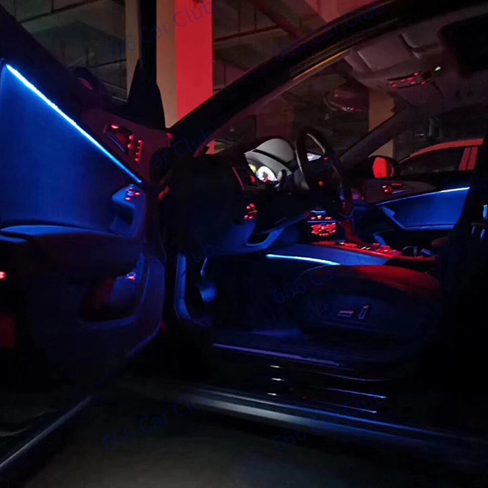 Audi A6 C7 Ambient Lighting Kit 21 Color LED with Smartphone App Control Tidesmit