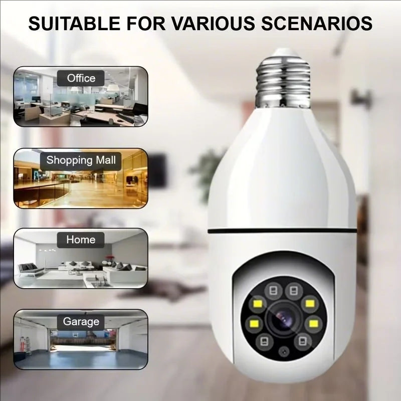 4G WiFi IP Camera E27 Bulb Cam 3MP Wireless Baby Monitor AI Tracking Security Video Surveillance Pet Cam SmartLife Indoor