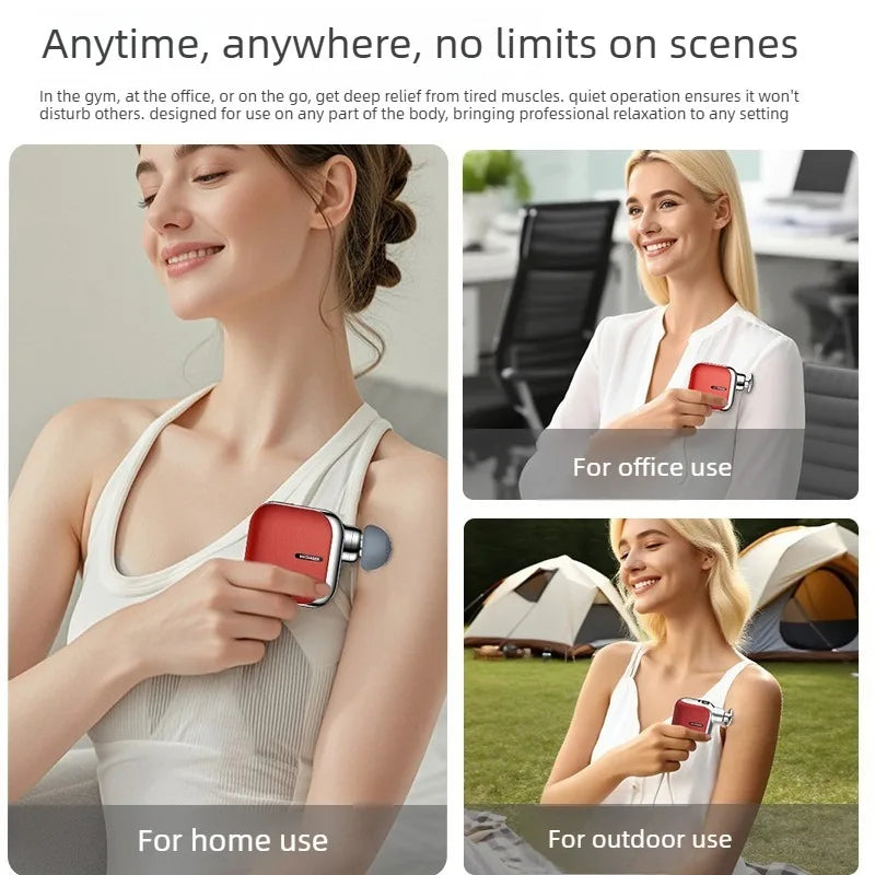 Mini Deep Tissue Massage Gun - Portable Wellness Therapy Device Relaxation Treatment Tidesmit