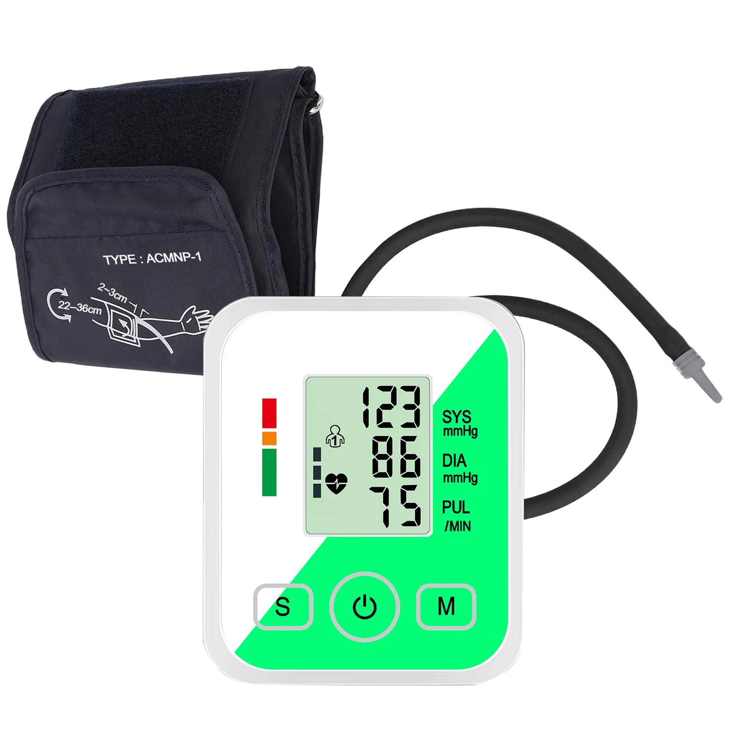 Digital Tonometer Arm Blood Pressure Monitor Test Kit Health Care Automatic Sphygmomanometer Home use