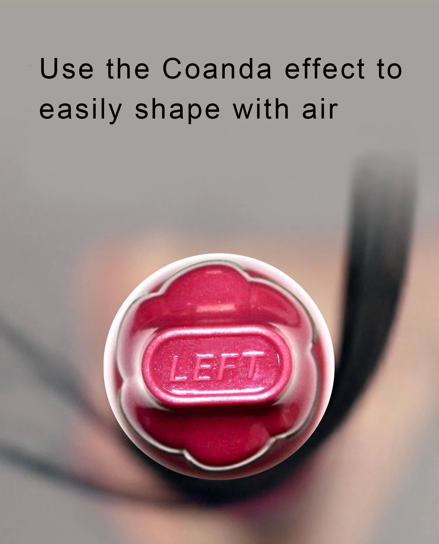 Hot pink Coanda effect curling barrel attachment for 5-in-1 multi-styler hair dryer and styling tool.