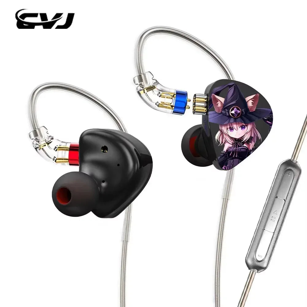 3DD Triple Driver Wired In-Ear Monitors by Tidesmit Nightelf with mic Tidesmit