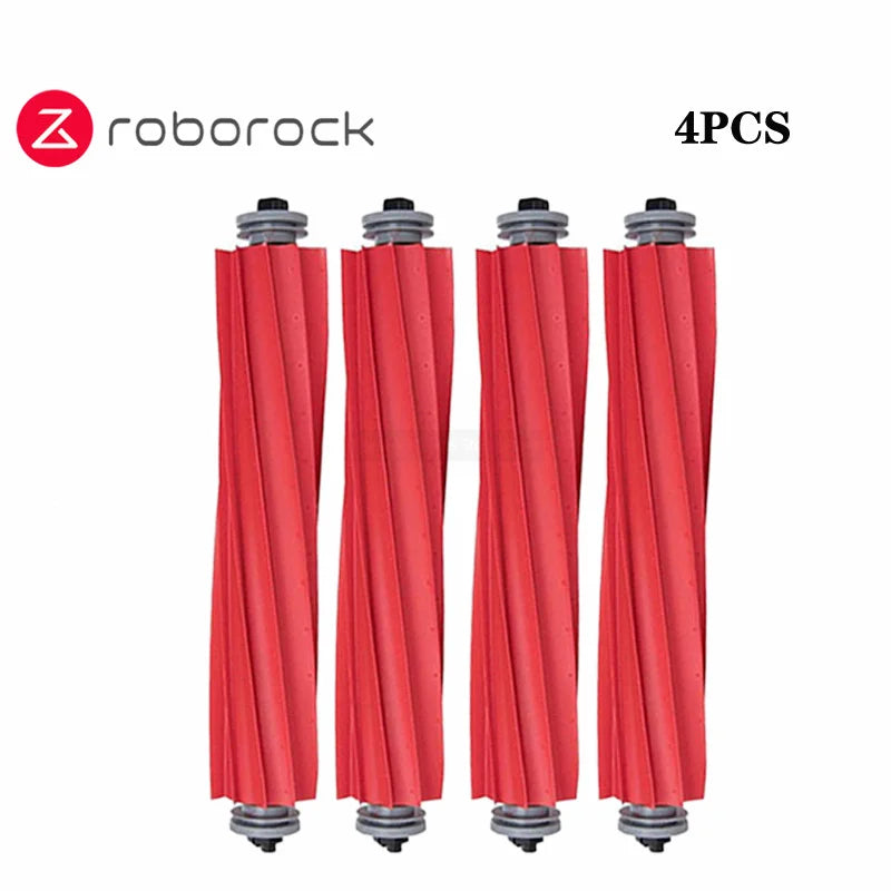 Tidesmit replacement parts set for Roborock Q Revo series including dust bags, brushes, filters, and mop cloths.