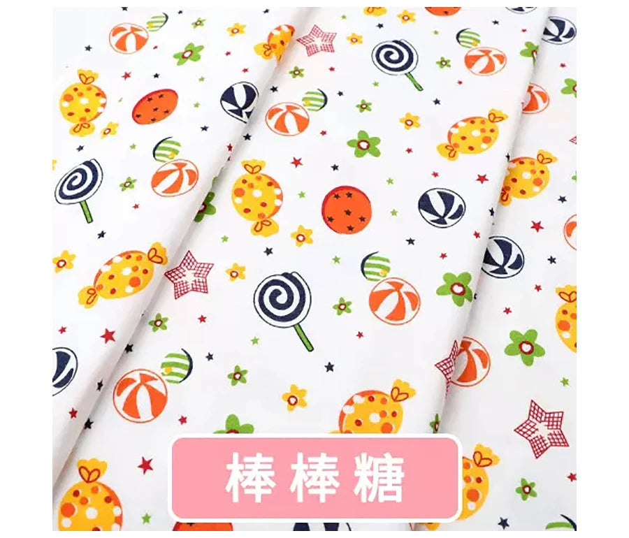 Baby Fabric Knit Jersey Print Fabric Sewing Material for Children's Garment 50*185cm Brocade Fabric Organic Fabric  Knitted