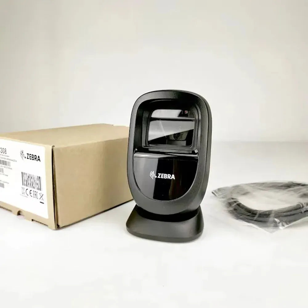 Original Zebra DS9308 Desktop 1D 2D Barcode Scanner  Best Sell Wired Presentation Scanner Barcode Reader Barcode Data Collector