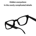 Tidesmit Smart Glasses - 8K AI Camera with Spatial Audio, Black Black Tidesmit