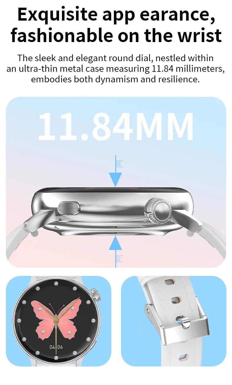 LIGE Sports Smart Watch for Women Wireless Call Heart Rate Sleep Monitor Multiple Sports Modes for Running Yoga Fitness Ladie