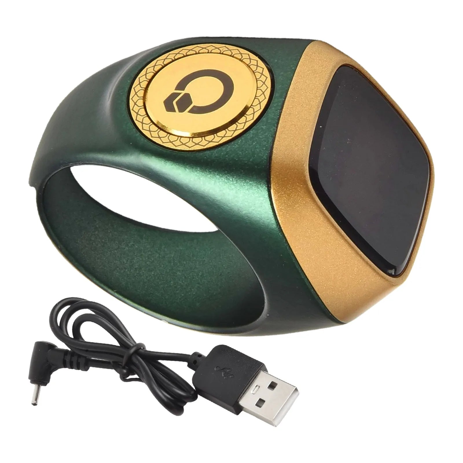 Smart Zikr Ring With Digital Counter, Vibration Alerts, and Health Tracking Tidesmit