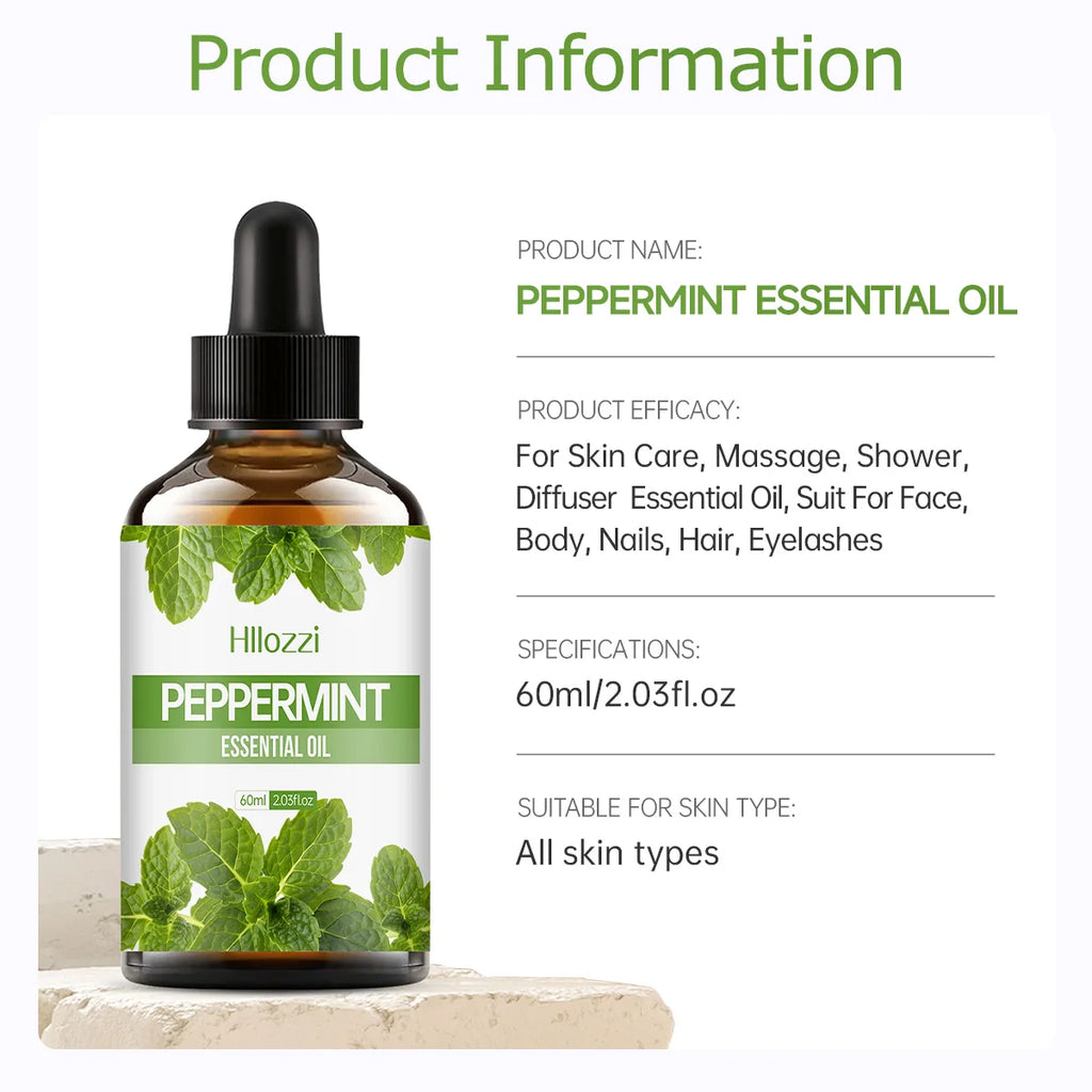 Tidesmit peppermint essential oil for aromatherapy, candles, and car diffusers, hydrating and multifunctional.