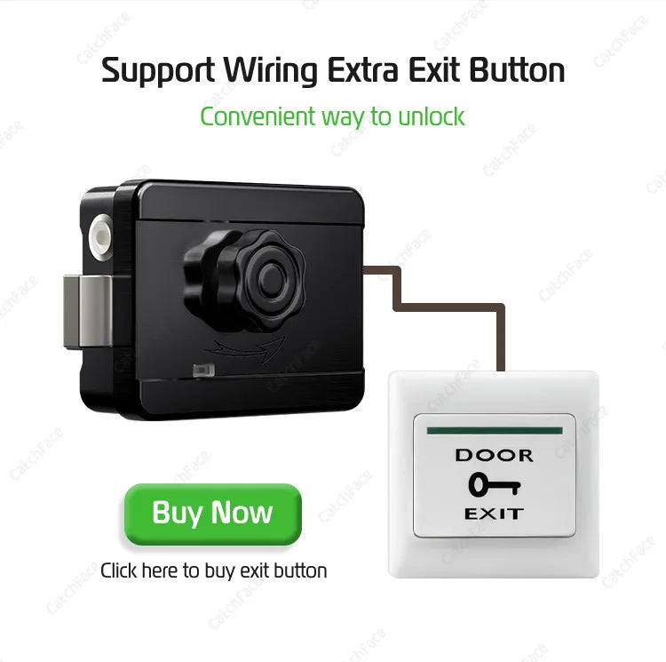R5 PRO Rust Proof Coating Fingerprint TTLock App Outdoor Lock Remote Control Power Saving Code Smart Door Lock Electric Rim Lock