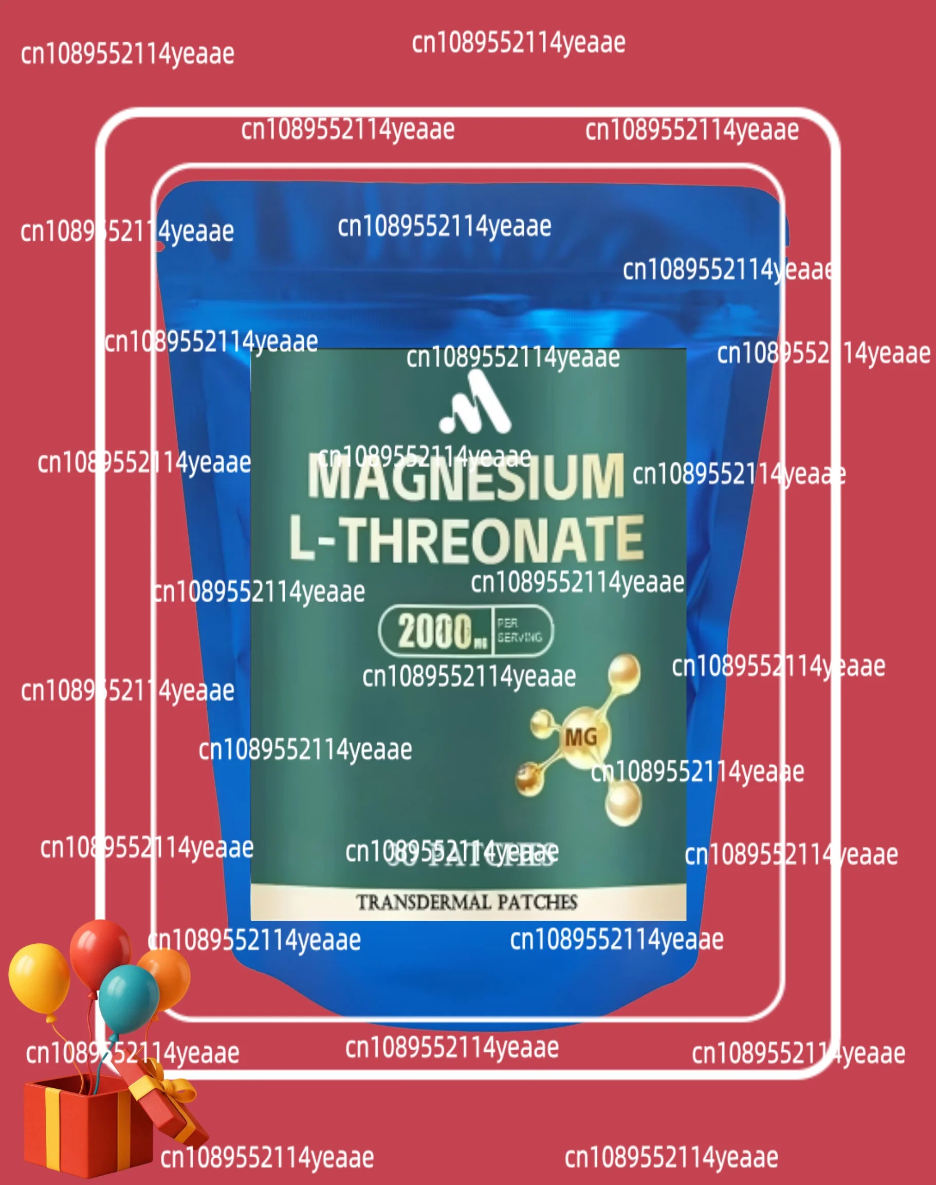 30 Patches Magnesium L -threonate Promotes Brain , Enhances Memory, Concentration & Cognition, Energy Transdermal Patch